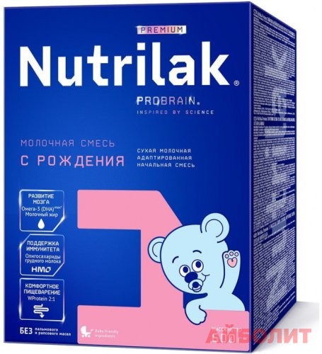 МОЛОЧНАЯ СМЕСЬ ""НУТРИЛАК"" PREMIUM 1 0-6 мес 600мл