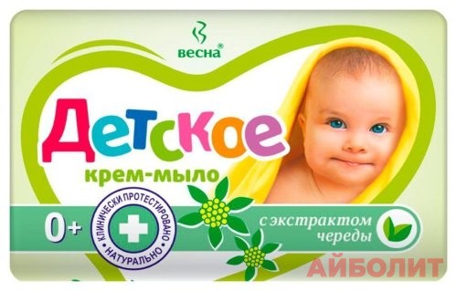МЫЛО ДЕТСКОЕ ""ВЕСНА"" ЧЕРЕДА 90гр