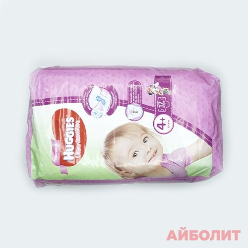 ПОДГУЗНИКИ HUGGIES ULTRA COMFORT(4+) 10кг-16кг №17 д/дев