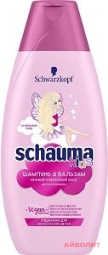 ШАМПУНЬ SCHAUMA KIDS ШАМПУНЬ И БАЛЬЗАМ 380мл