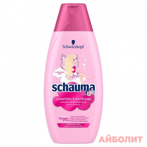ШАМПУНЬ SCHAUMA ГЕЛЬ KIDS 2В1 380мл