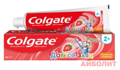 ЗУБНАЯ ПАСТА COLGATE ДЕТСКАЯ (СО ВКУСОМ КЛУБНИКИ) 50гр