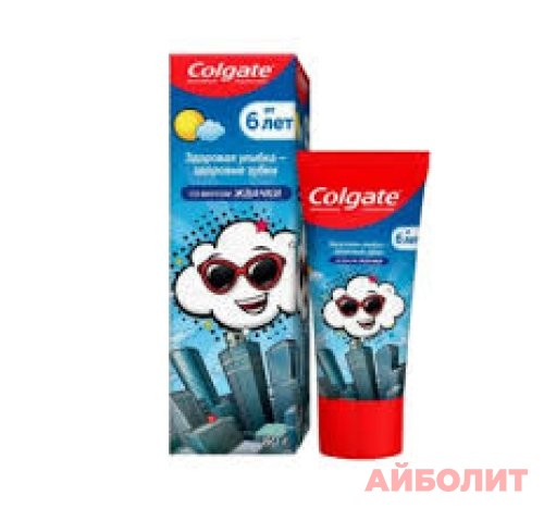 ЗУБНАЯ ПАСТА COLGATE ЖВАЧКА 6+ 80гр