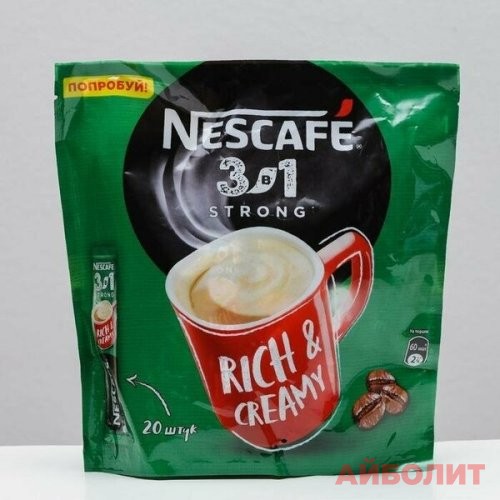 NESCAFE СТРОНГ КРЕПКИЙ 3в1 20