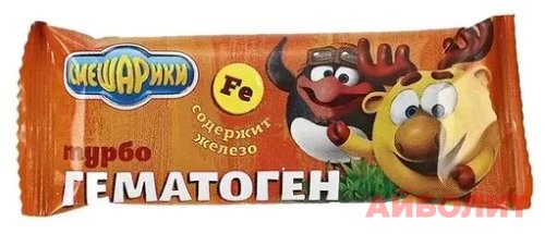 ГЕМАТОГЕН ТУРБО ДЕТСКИЙ СМЕШАРИКИ 35гр