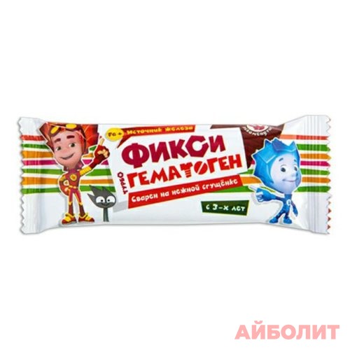 ГЕМАТОГЕН ТУРБО ДЕТСКИЙ ФИКСИКИ 35гр