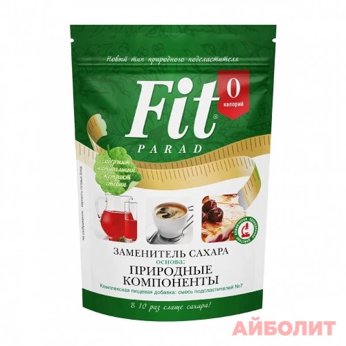 СМЕСЬ ПОДСЛАСТИТЕЛЕЙ №7 ""Fit Parad"" ПРИР.КОМП. 250гр