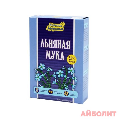 ЛЬНЯНАЯ МУКА ""Компас Здоровья"" ПИТАЙСЯ ПРАВИЛЬНО 300гр