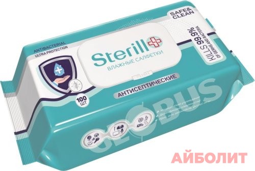 САЛФЕТКИ ВЛАЖ. STERILL 100шт.