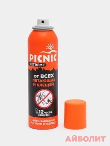 АЭРОЗОЛЬ PICNIC EXTREME ОТ КЛЕЩЕЙ 150мл