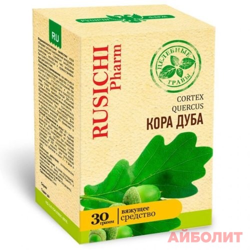 КОРА ДУБА ЦЕЛЕБНЫЕ ТРАВЫ 30гр