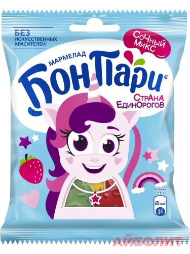 МАРМЕЛАД ""БОН ПАРИ"" СТРАНА ЕДИНОРОГОВ 100гр