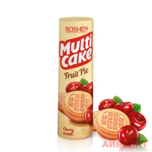 ПЕЧЕНЬЕ МULTICAKE ВИШНЯ-КРЕМ 180гр
