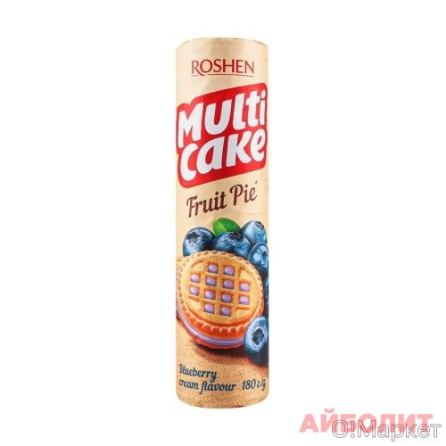 ПЕЧЕНЬЕ МULTICAKE ЧЕРНИКА-КРЕМ 180гр
