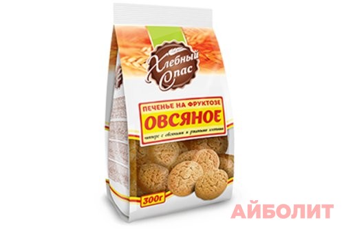 ПЕЧЕНЬЕ НА ФРУКТОЗЕ ОВСЯНОЕ ЧИППЕРС 300гр