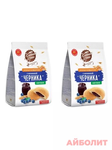 ПЕЧЕНЬЕ Хлебный Спас Черника На Фруктозе 200гр