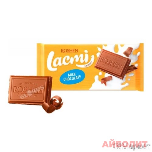 ШОКОЛАД ROCHEN LACMI 100 гр МОЛОЧНЫЙ С ПЕЧЕНЬЕМ