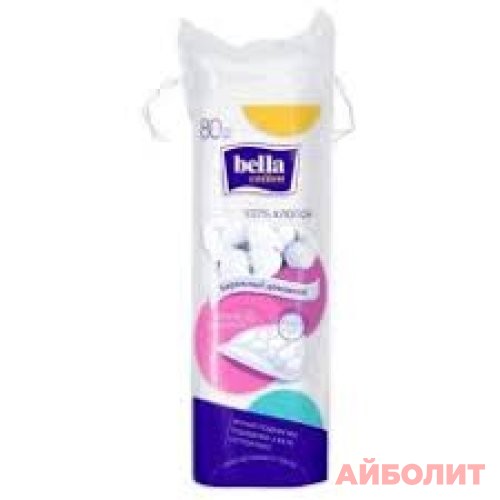 ВАТНЫЕ ДИСКИ BELLA КРУГЛЫЕ 80шт.