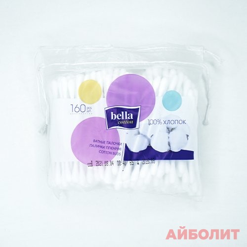 ВАТНЫЕ ПАЛОЧКИ BELLA CARE 160шт.