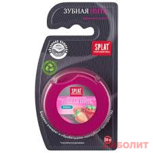 ЗУБНАЯ НИТЬ SPLAT DENTALFLOSS STRAWBERRY 30m