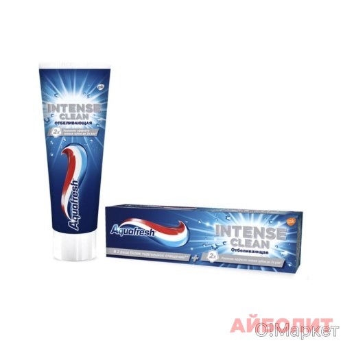 ЗУБНАЯ ПАСТА AQUAFRESH INTENSE CLEAN ОТБЕЛИВАЮЩАЯ 75мл