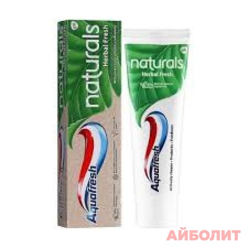 ЗУБНАЯ ПАСТА AQUAFRESH NATURALS HERBAL 75мл