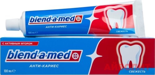 ЗУБНАЯ ПАСТА BLEND-A-MED АНТИ-КАРИЕС СВЕЖЕСТЬ 100мл