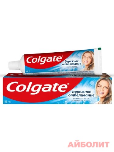 ЗУБНАЯ ПАСТА COLGATE БЕРЕЖНОЕ ОТБЕЛИВАНИЕ 100мл