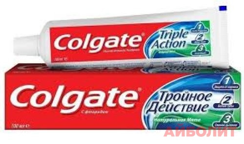 ЗУБНАЯ ПАСТА COLGATE TRIPLE ACTION 150мл