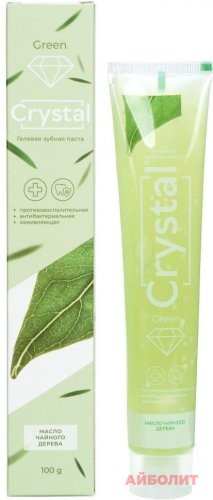 ЗУБНАЯ ПАСТА CRYSTAL GREEN ГЕЛЕВАЯ 100мл