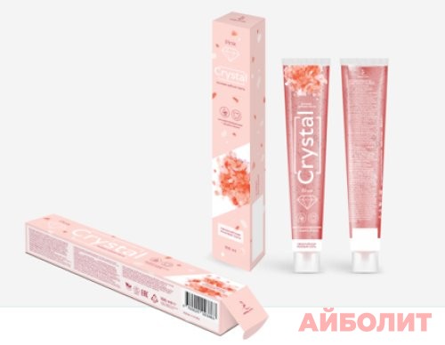 ЗУБНАЯ ПАСТА CRYSTAL PINK ГЕЛЕВАЯ 100мл