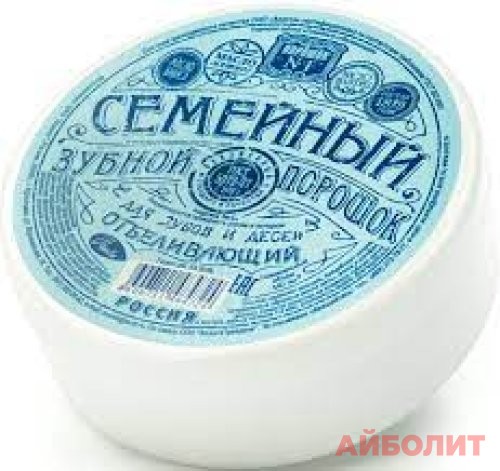 ЗУБНОЙ ПОРОШОК ""СЕМЕЙНЫЙ"" 140см3 ОТБЕЛИВАЮЩИЙ 