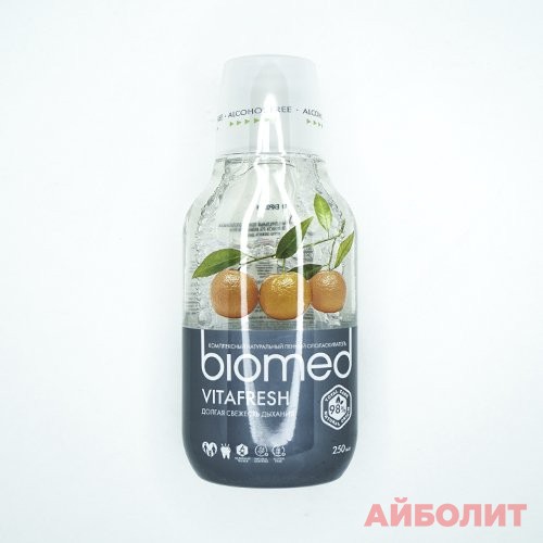 ОПОЛАСКИВАТЕЛЬ ДЛЯ ПОЛОСТИ РТА BIOMED VITAFRESH 250мл