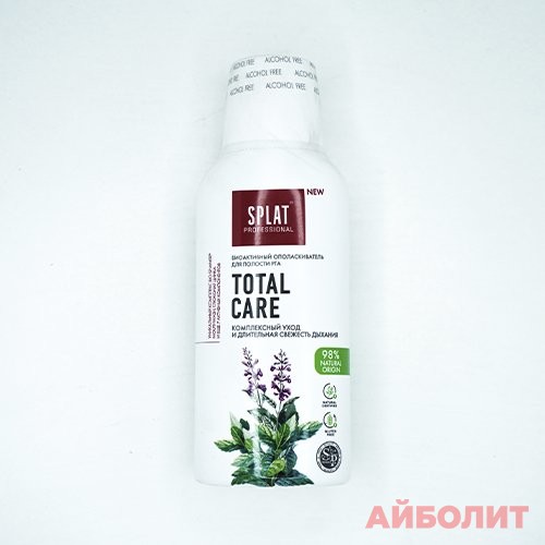 ОПОЛАСКИВАТЕЛЬ ДЛЯ ПОЛОСТИ РТА SPLAT УЛЬТРАКОМПЛЕКС TOTAL CARE 275мл