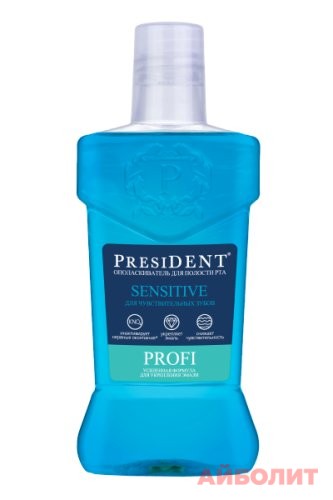 ОПОЛАСКИВАТЕЛЬ ""PRESIDENT"" SENSITIVE PROFI 250мл