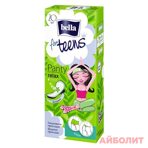 ПРОКЛАДКИ BELLA ЕЖ TEENS PANTY RELAX 20шт.