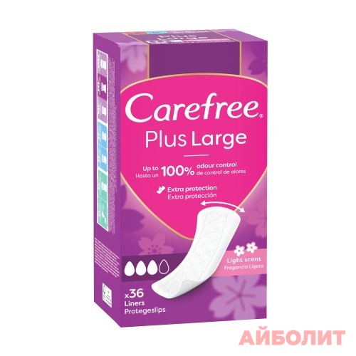 ПРОКЛАДКИ CAREFREE ЕЖ 36шт. LARGE FRESH