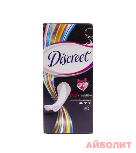 ПРОКЛАДКИ DISCREET ЕЖ 20шт. DEO IRRESISTIBLE