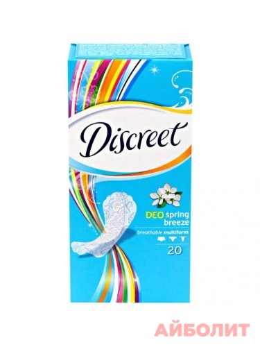 ПРОКЛАДКИ DISCREET ЕЖЕД. ВЕСЕННИЙ БРИЗ 20шт.
