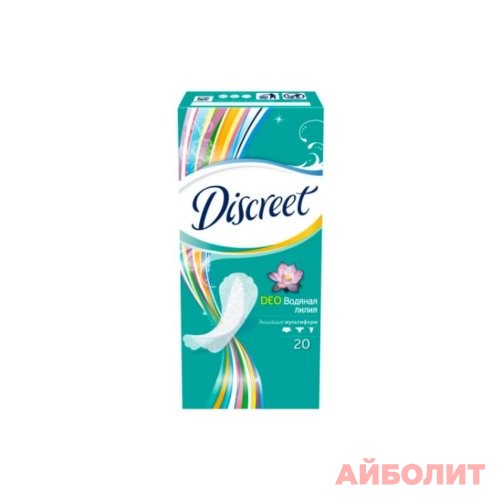 ПРОКЛАДКИ DISCREET ЕЖЕД. ВОДЯНАЯ ЛИЛИЯ 20шт.
