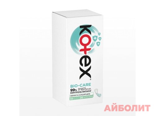 ПРОКЛАДКИ KOTEX ЕЖЕД. АНТИБАКТЕРИАЛЬНЫЙ 20шт.